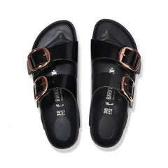 Arizona Big Buckle Exquisite High Shine Black Natural Leather Patent