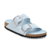 Arizona Big Buckle High Shine Baby Blue Natural Leather Patent
