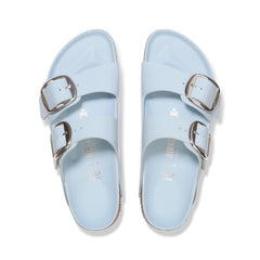 Arizona Big Buckle High Shine Baby Blue Natural Leather Patent