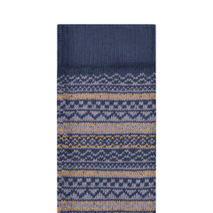 Cotton Pattern Socks Faded Purple/Ochre/Navy