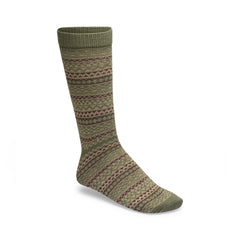 Cotton Pattern Socks Thyme/Taupe/Zinfandel
