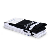 Cotton Crew Stripe Black/White 2 Pack