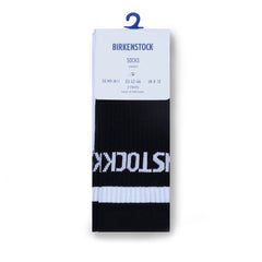 Cotton Crew Stripe Black/White 2 Pack