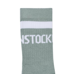 Cotton Tennis Sock Pure Sage/White