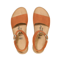 Glenda Pecan Nubuck Leather