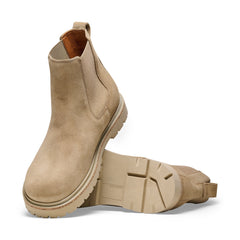 Highwood M Taupe Suede Leather