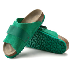 Kyoto Bold Green Suede/Nubuck Leather
