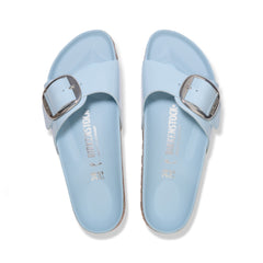 Madrid Big Buckle High Shine Baby Blue Natural Leather Patent