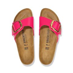Madrid Big Buckle Patent Fuchsia Fusion Birko-Flor