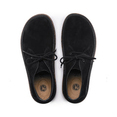 Milton Black Suede Leather