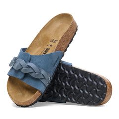 Oita Braided Elemental Blue Suede Leather
