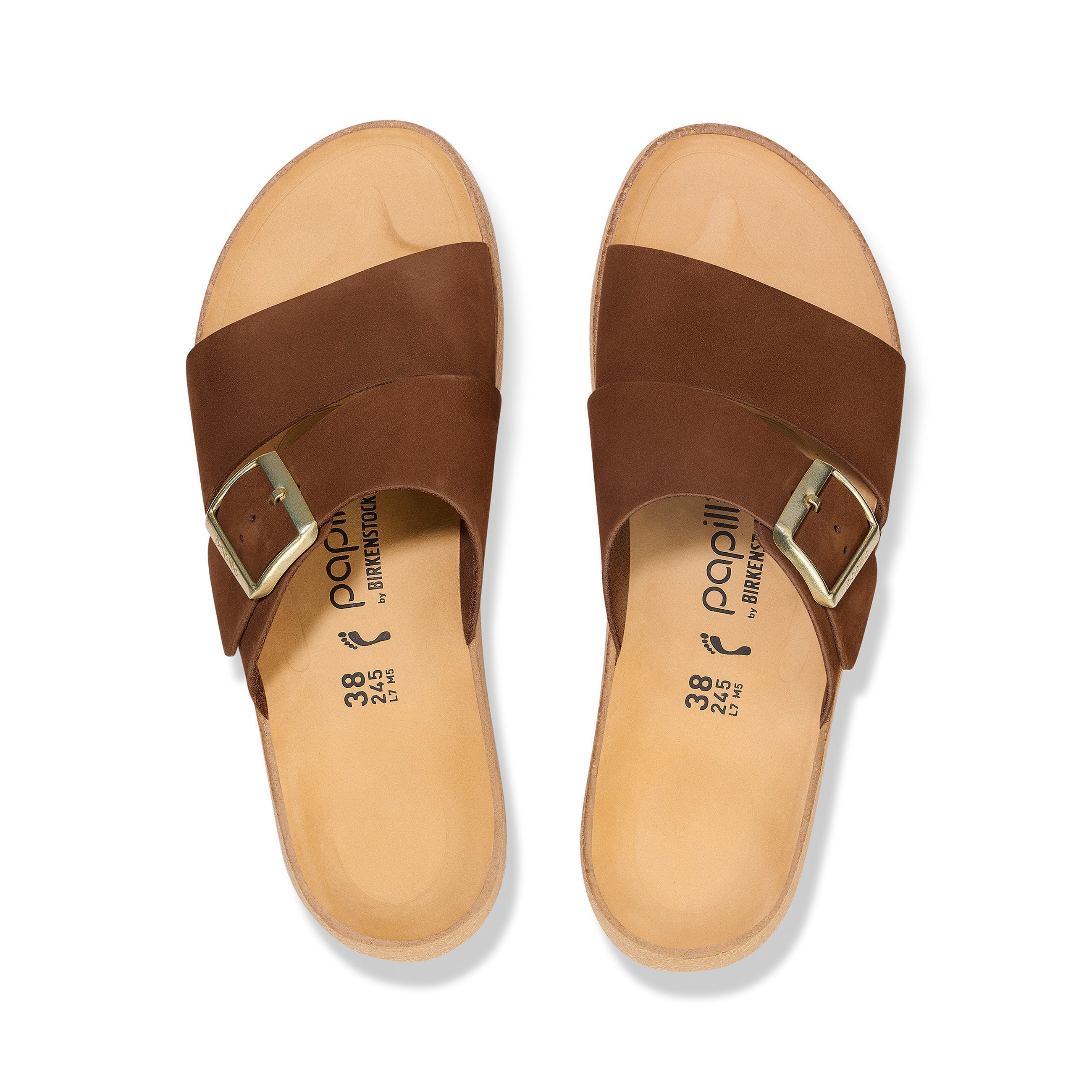 Almina Dark Tea Nubuck Leather