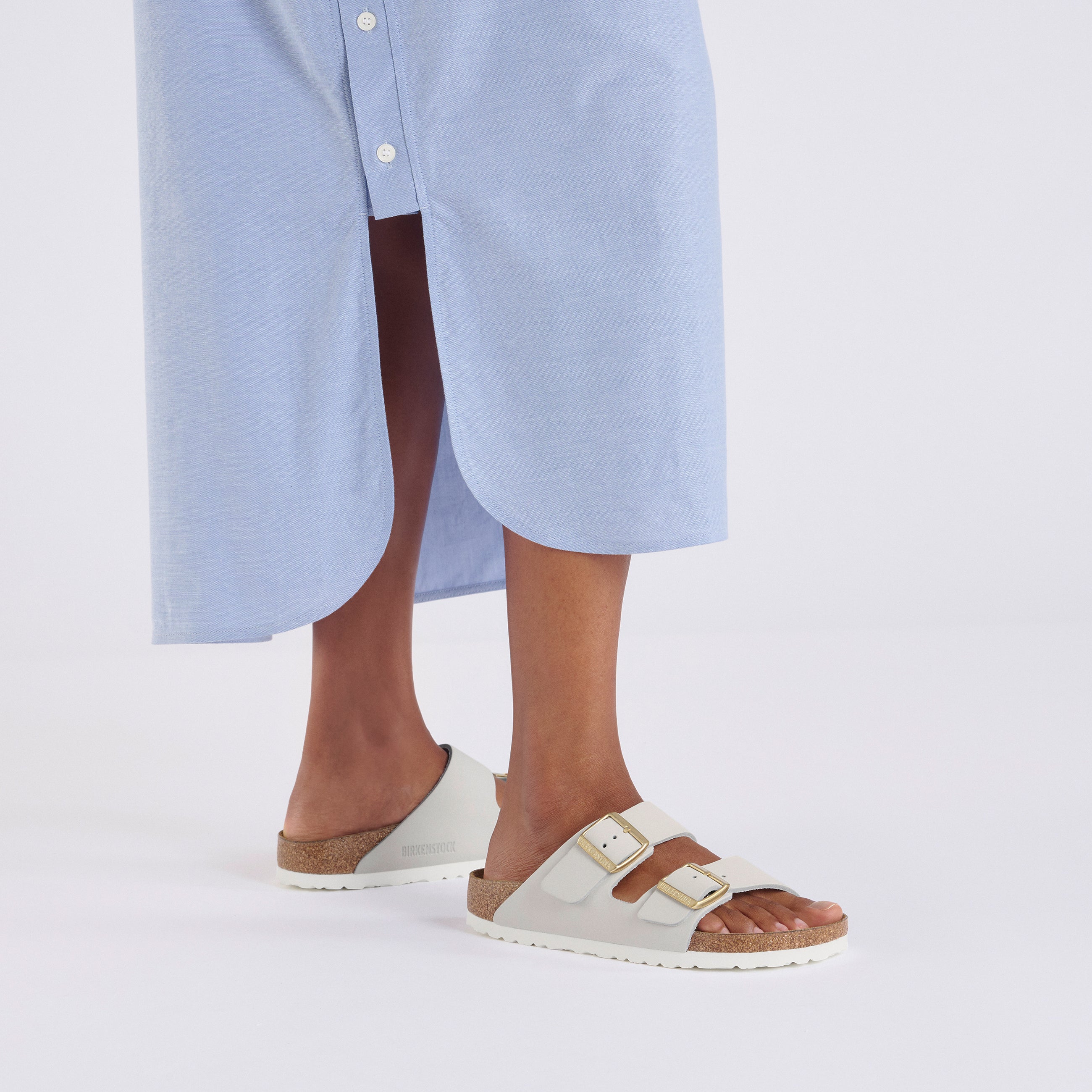 Arizona Antique White Nubuck Leather