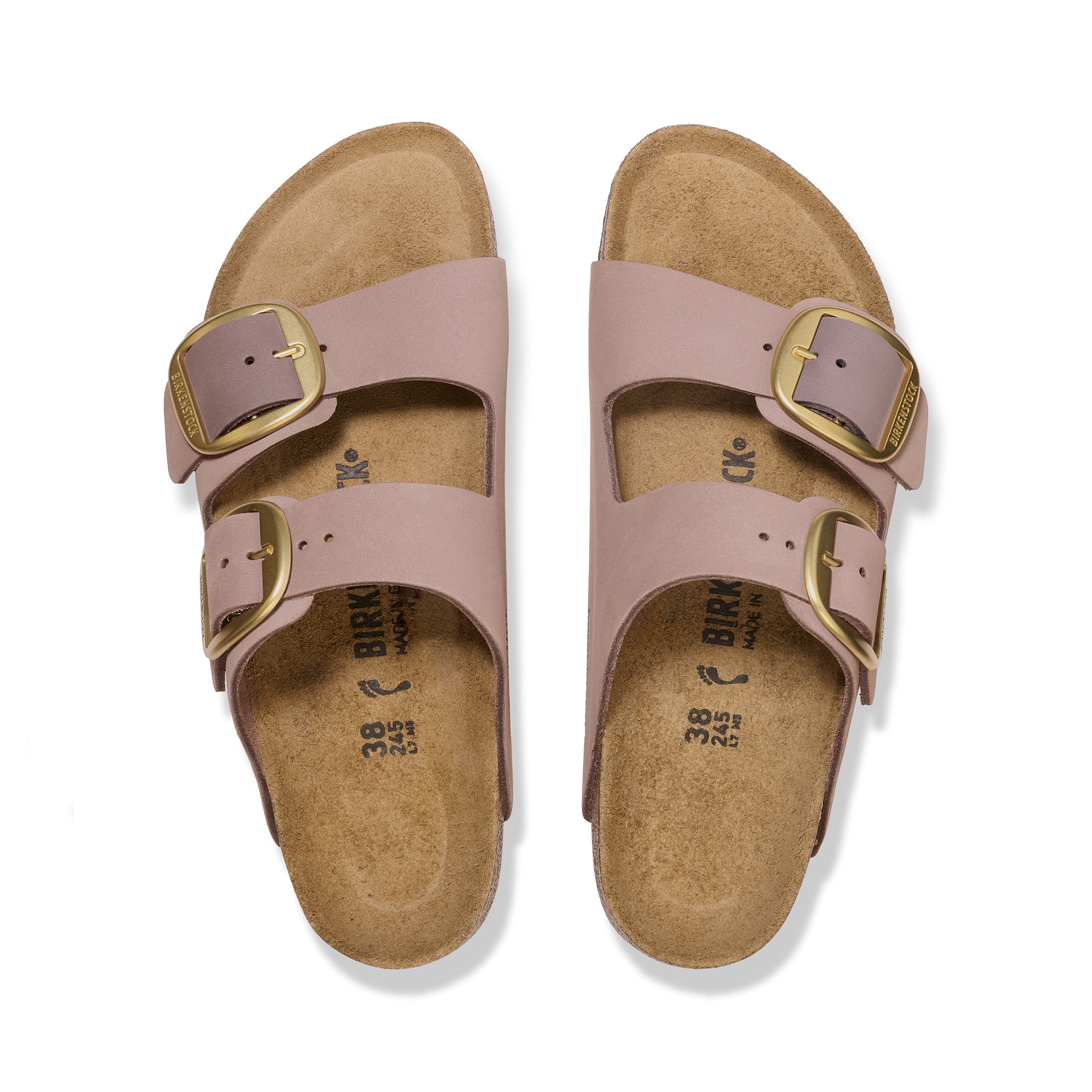 Arizona Big Buckle Faded Purple Nubuck Leather