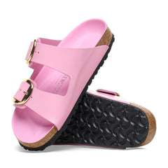 Arizona Big Buckle High Shine Fondant Pink Natural Leather Patent