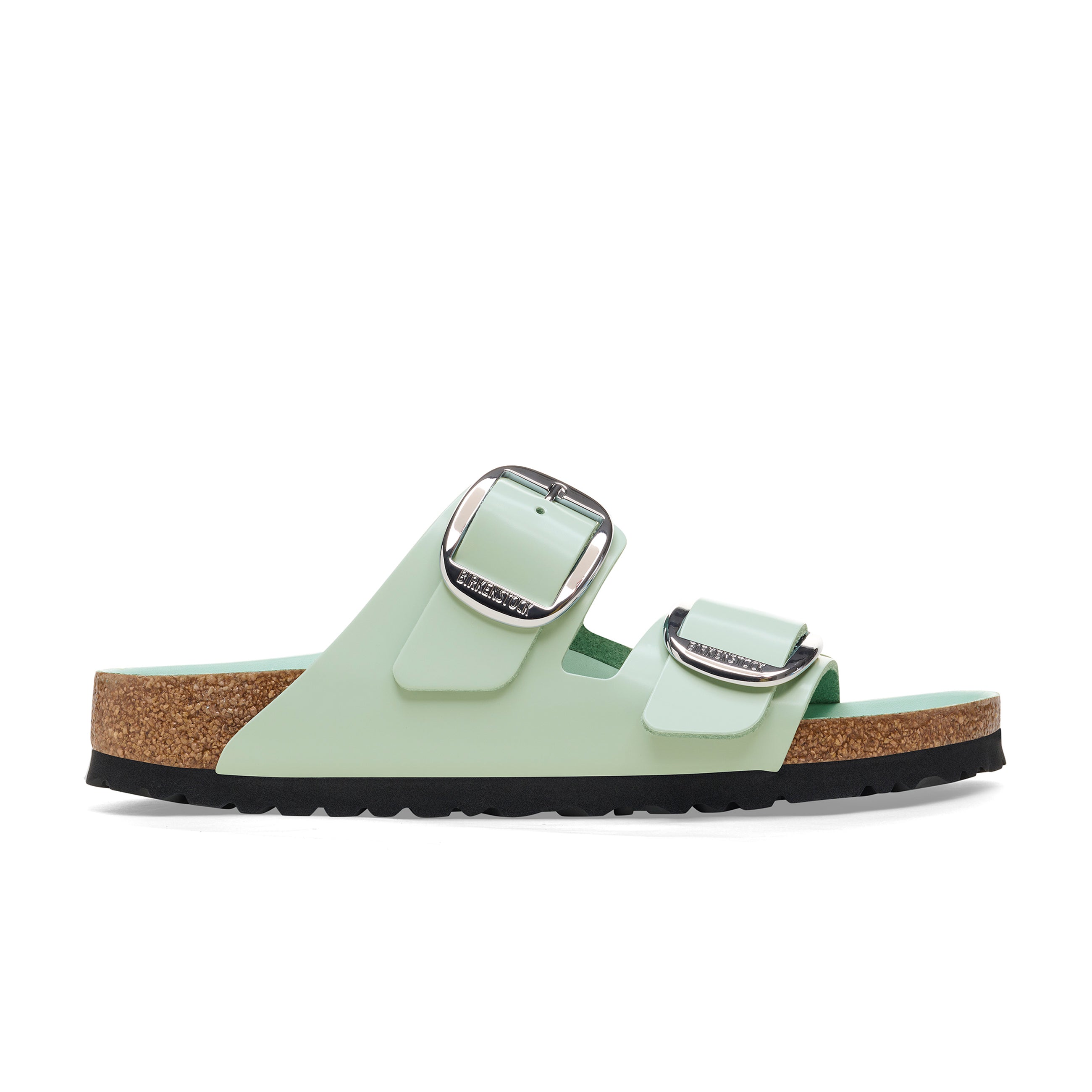 Arizona Big Buckle High Shine Surf Green Natural Leather Patent