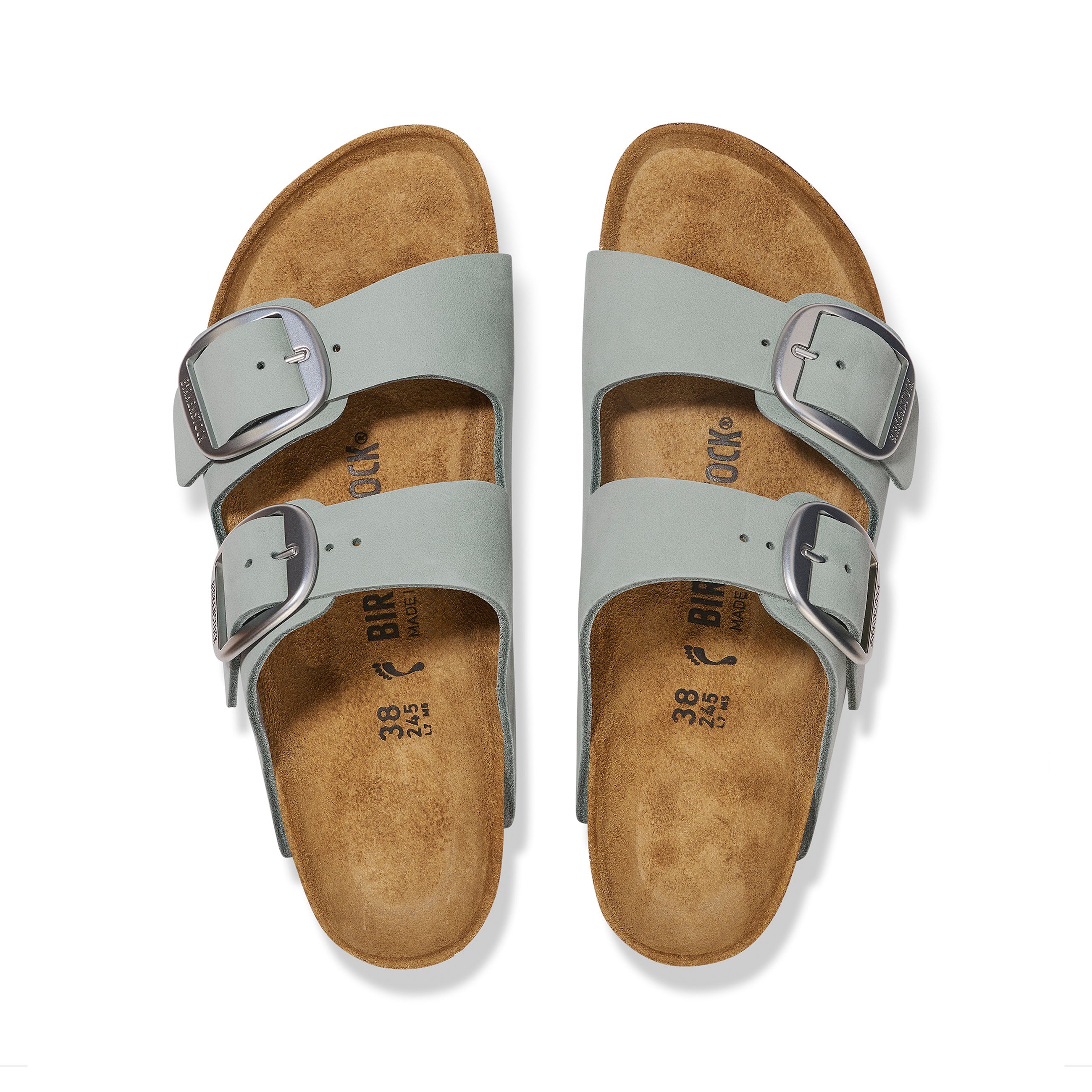 Arizona Big Buckle Pure Sage Nubuck Leather