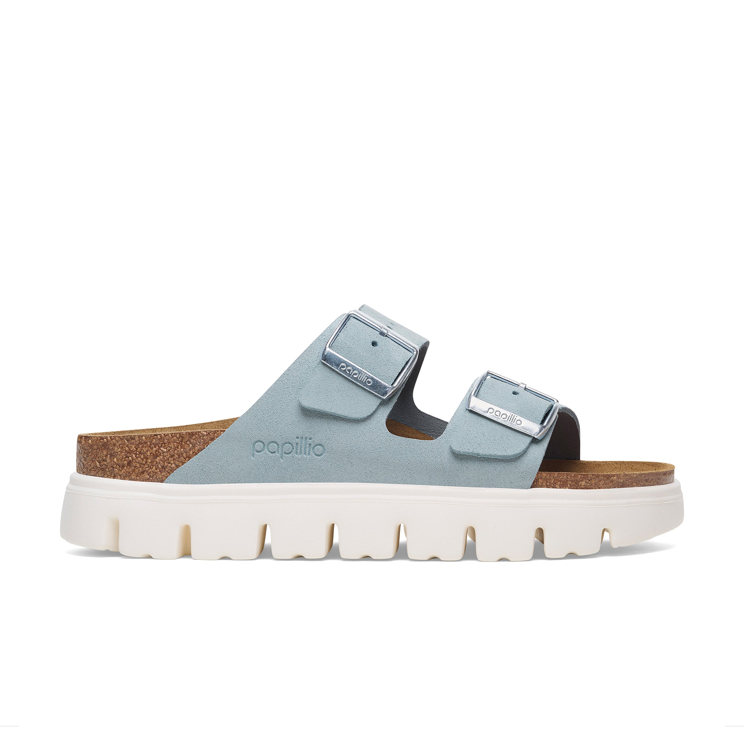 Arizona Chunky Baby Blue Suede Leather