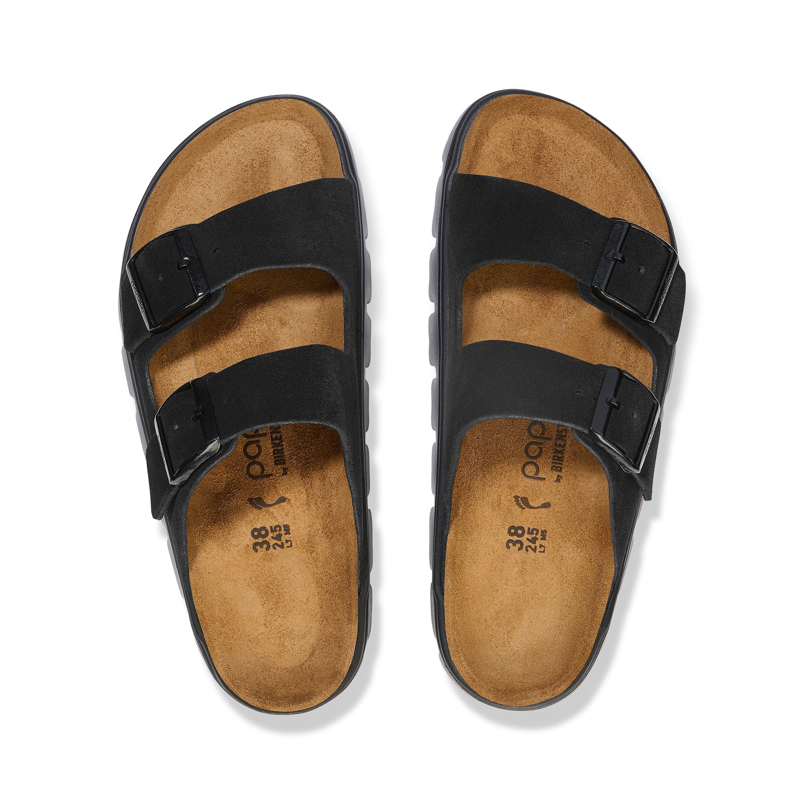 Arizona Chunky Black Suede Leather