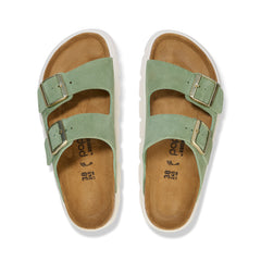 Arizona Chunky Green Tea Suede Leather