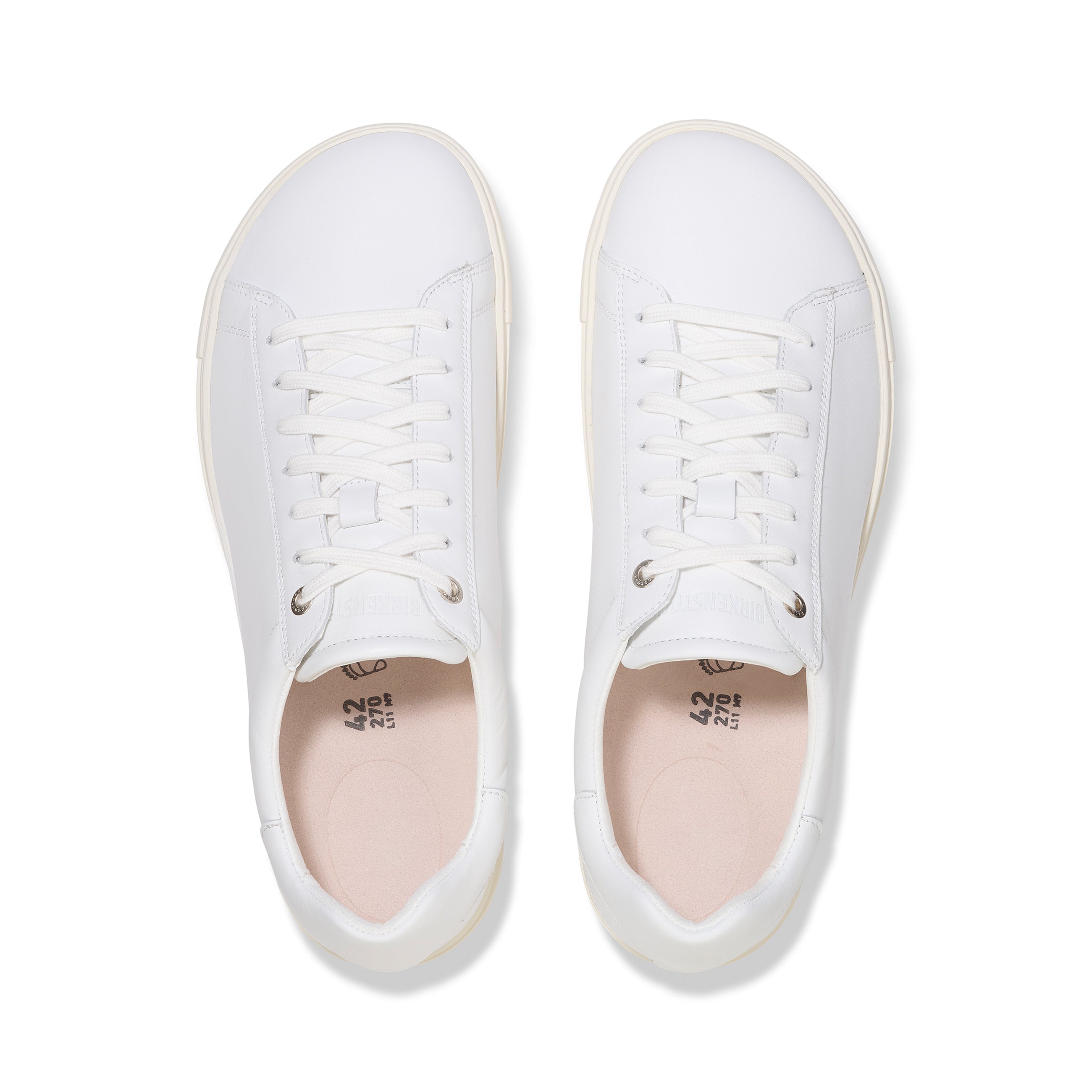 Bend Low White Smooth Leather