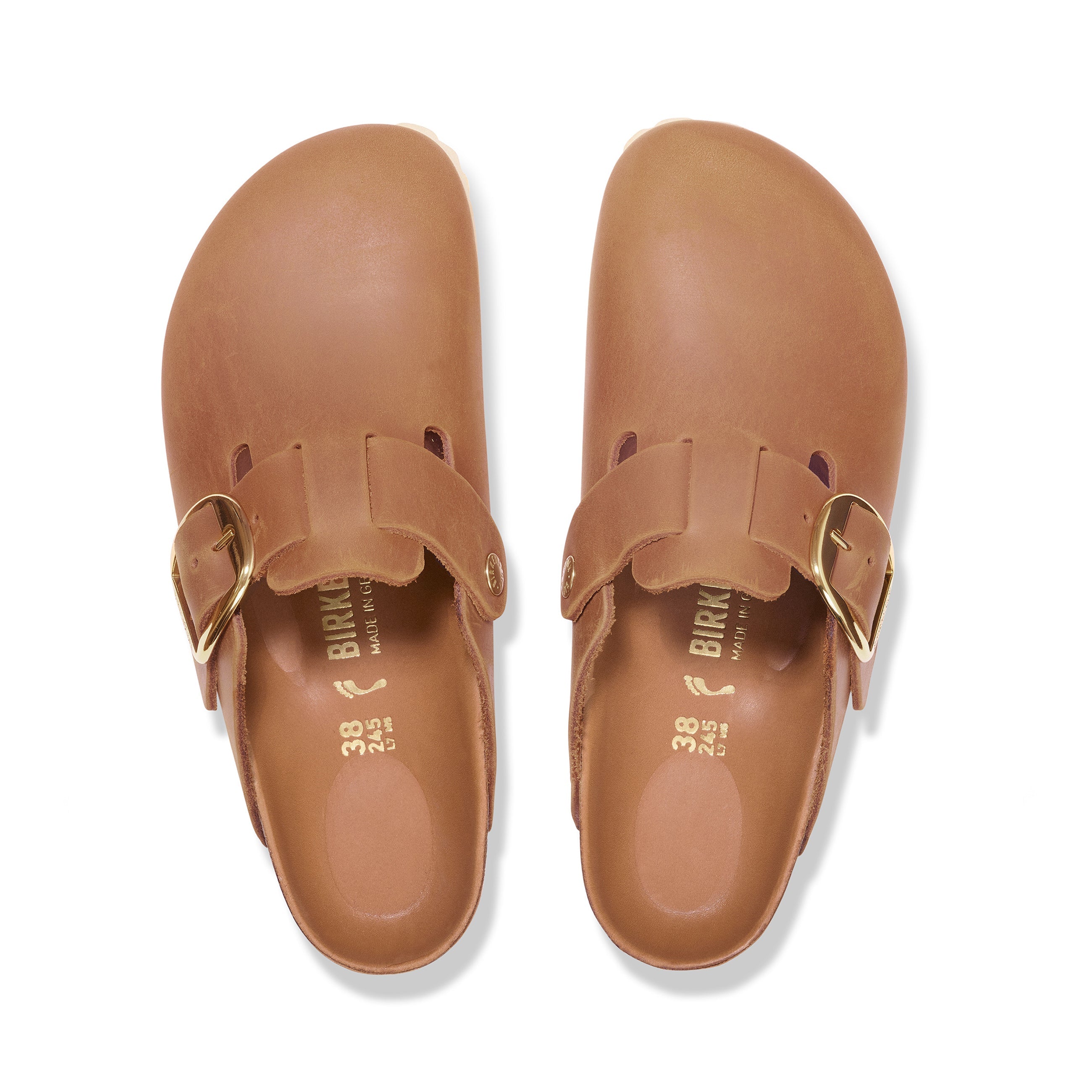 Boston Big Buckle Cognac Oiled Leather