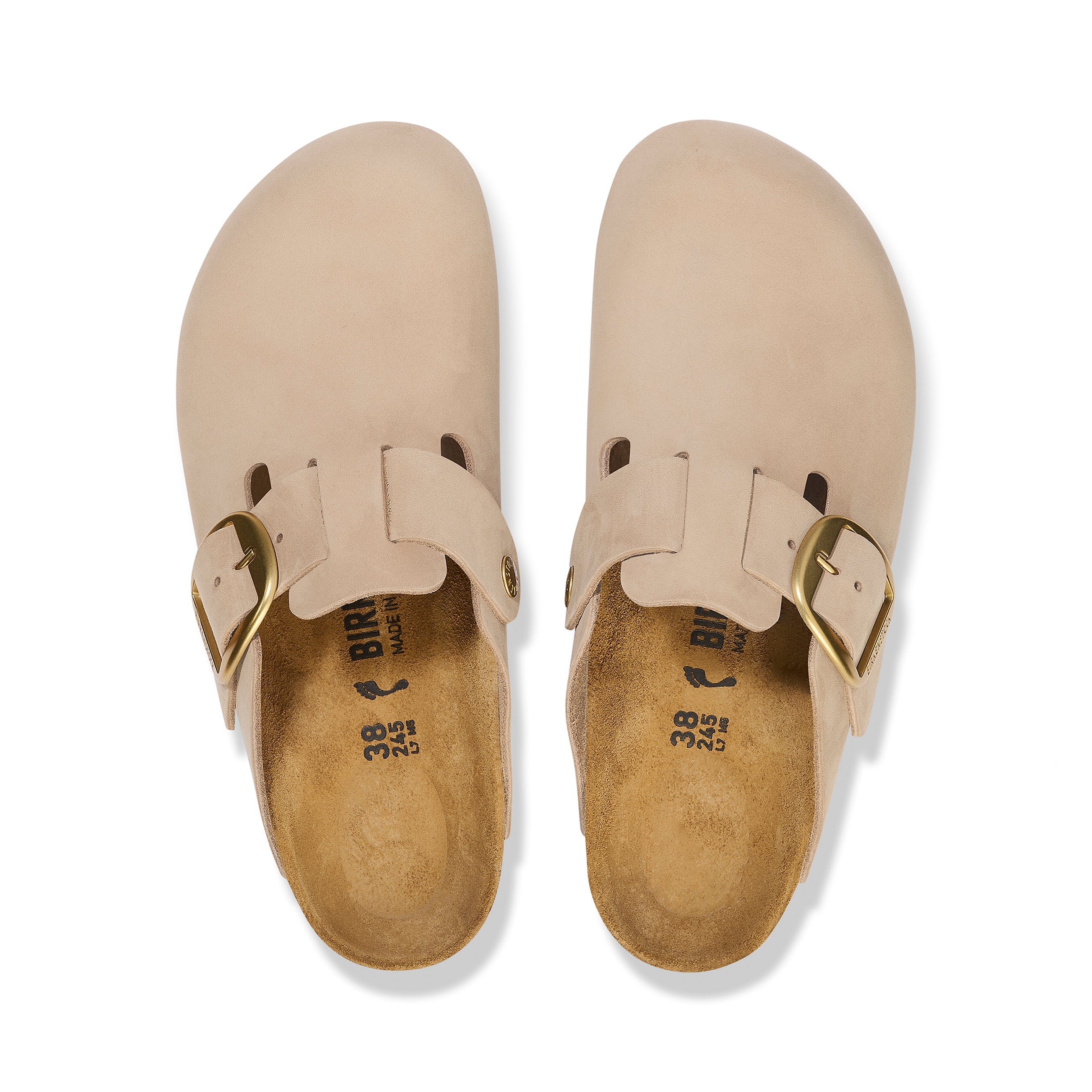 Boston Big Buckle Sandcastle Nubuck Leather
