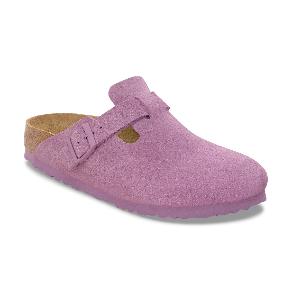 Boston Mauve Suede Leather