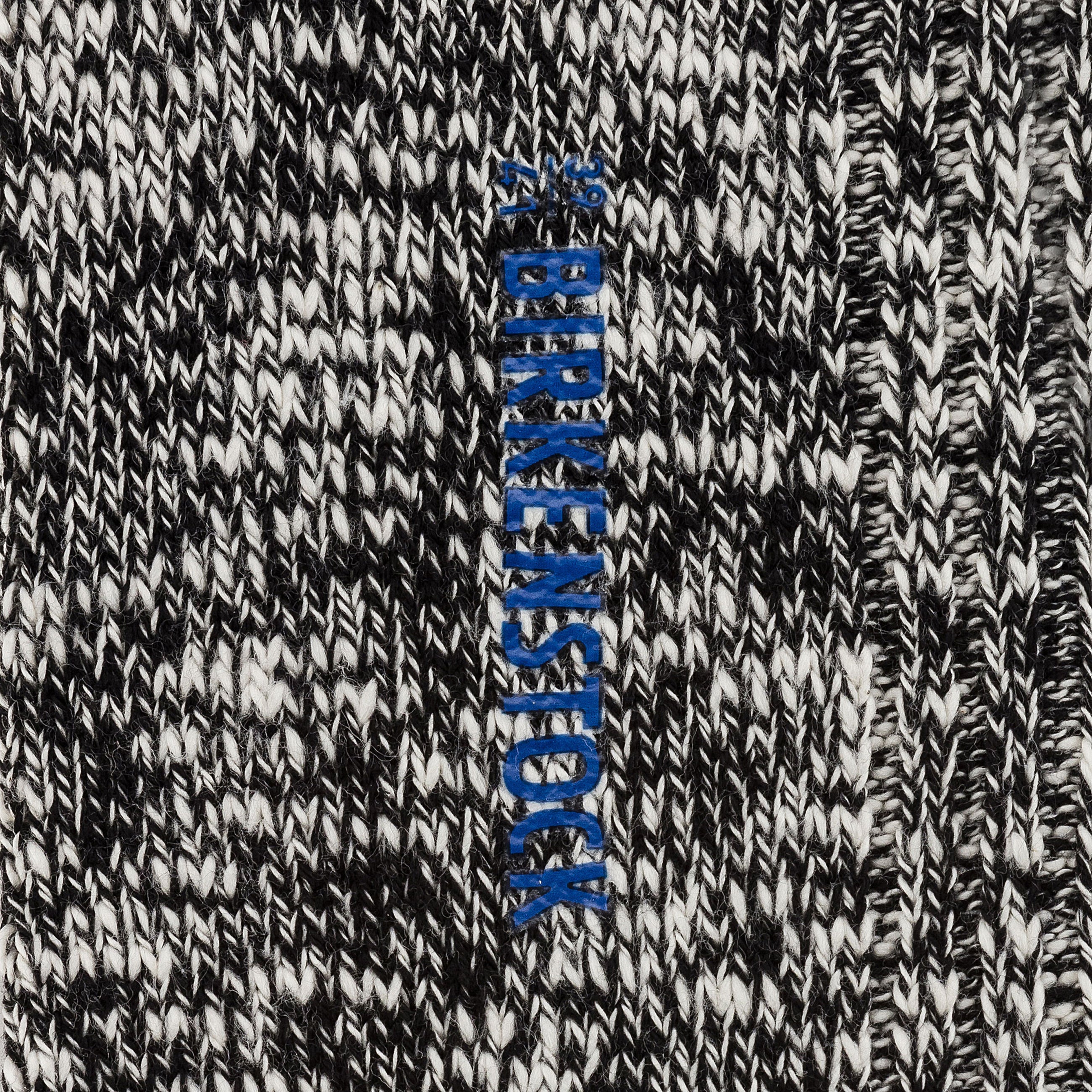 Cotton Slub Socks W Black Grey