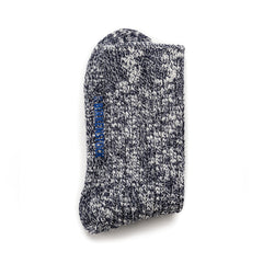 Cotton Slub Socks W Blue White