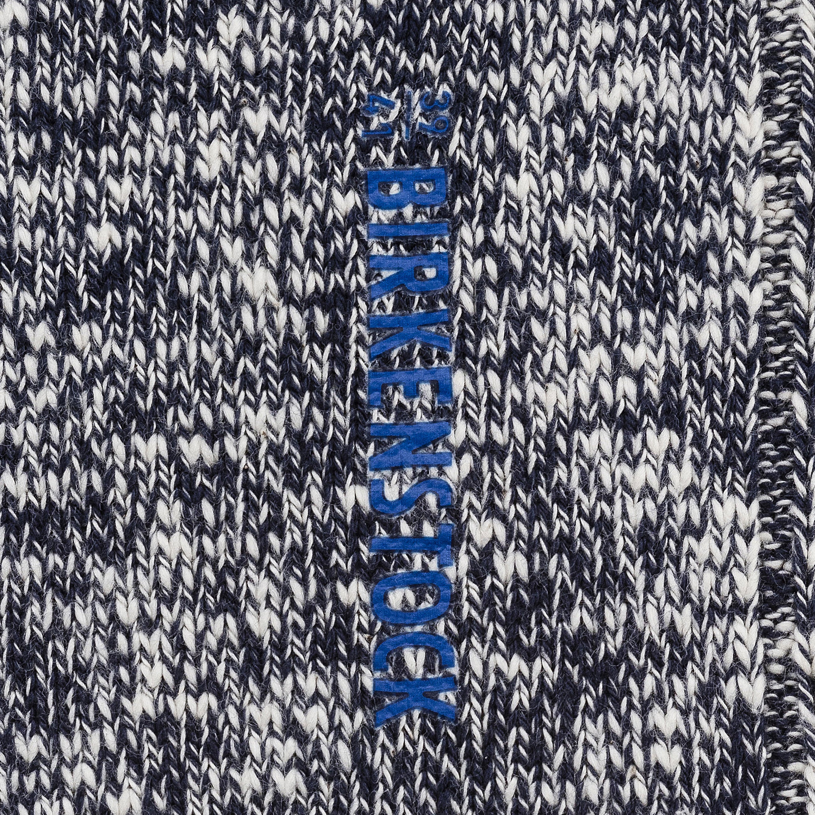 Cotton Slub Socks W Blue White