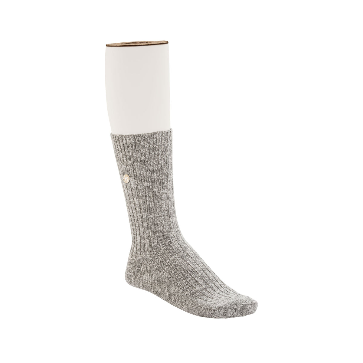 Cotton Slub Socks M Grey White
