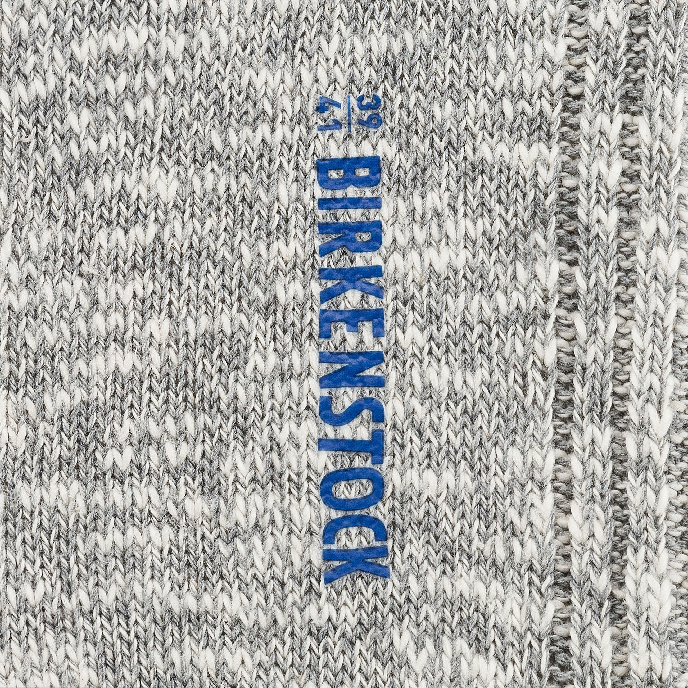 Cotton Slub Socks W Grey White