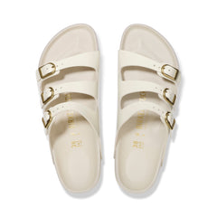 Florida D-Buckle Exquisite High Shine Ecru Natural Leather Patent