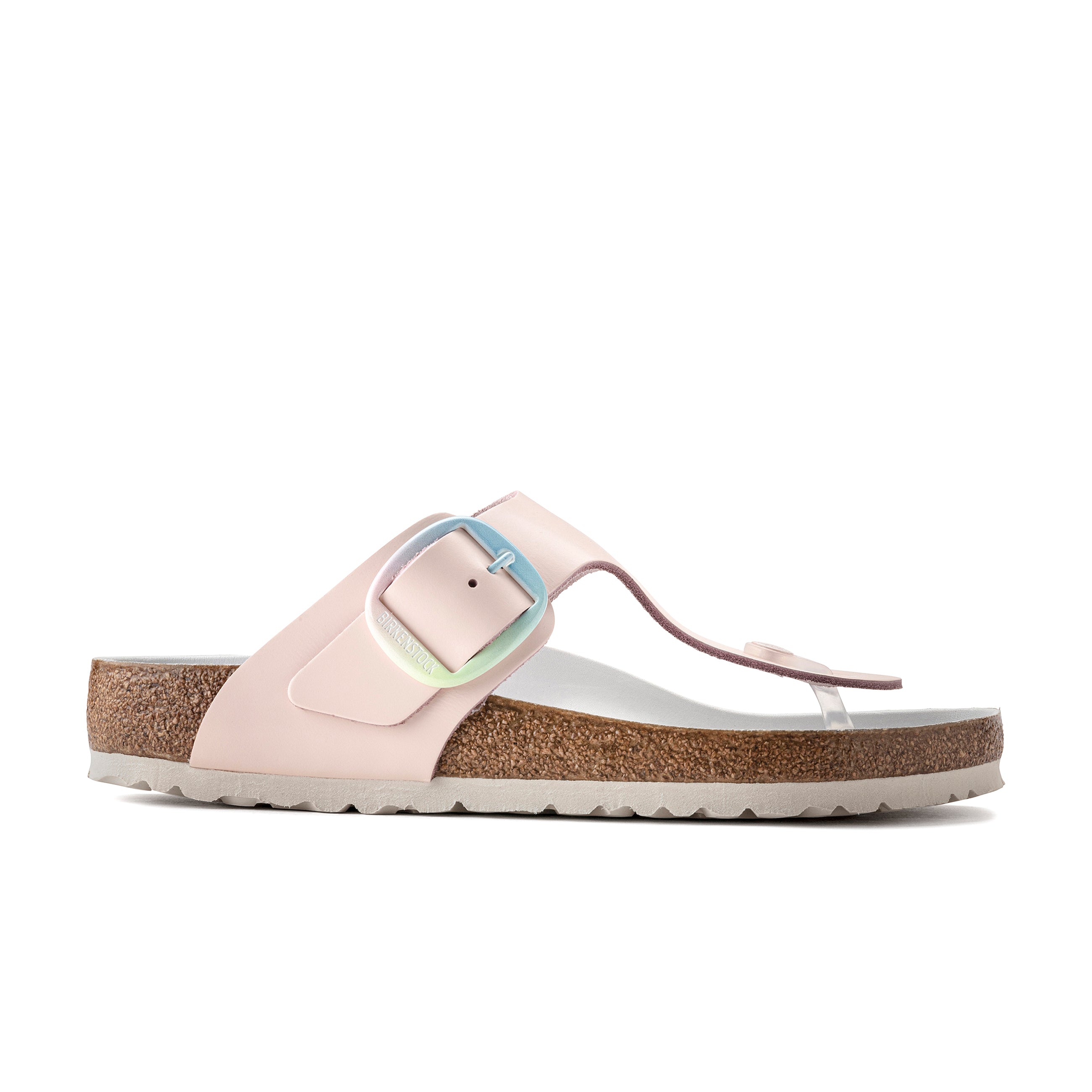 Gizeh Big Buckle Ombre Light Rose Smooth Leather