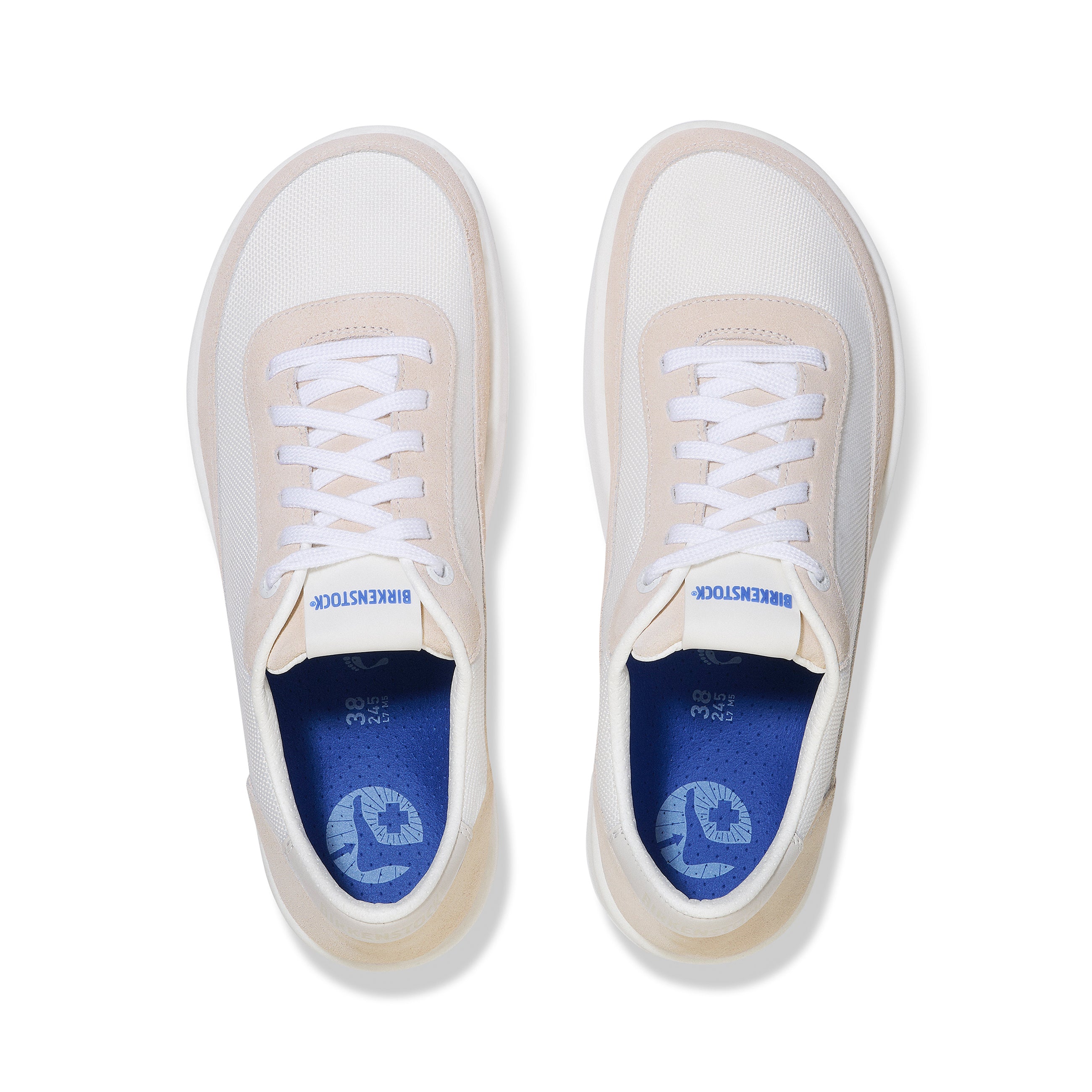 Honnef City Eggshell/Antique White Nylon Mesh/Suede Leather