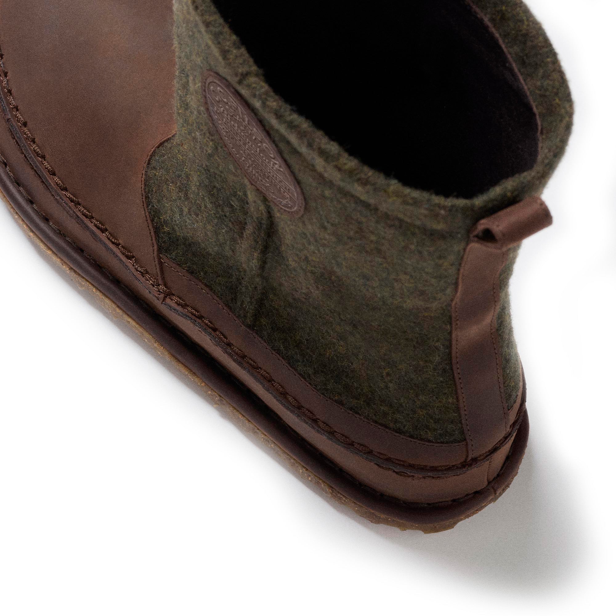 Lahti Roast/Forest Green Wool/Oiled Leather