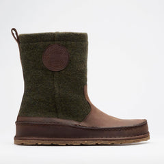 Lahti Roast/Forest Green Wool/Oiled Leather