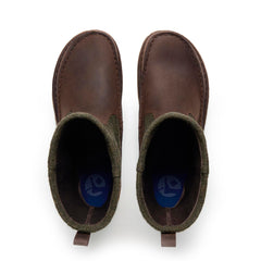 Lahti Roast/Forest Green Wool/Oiled Leather