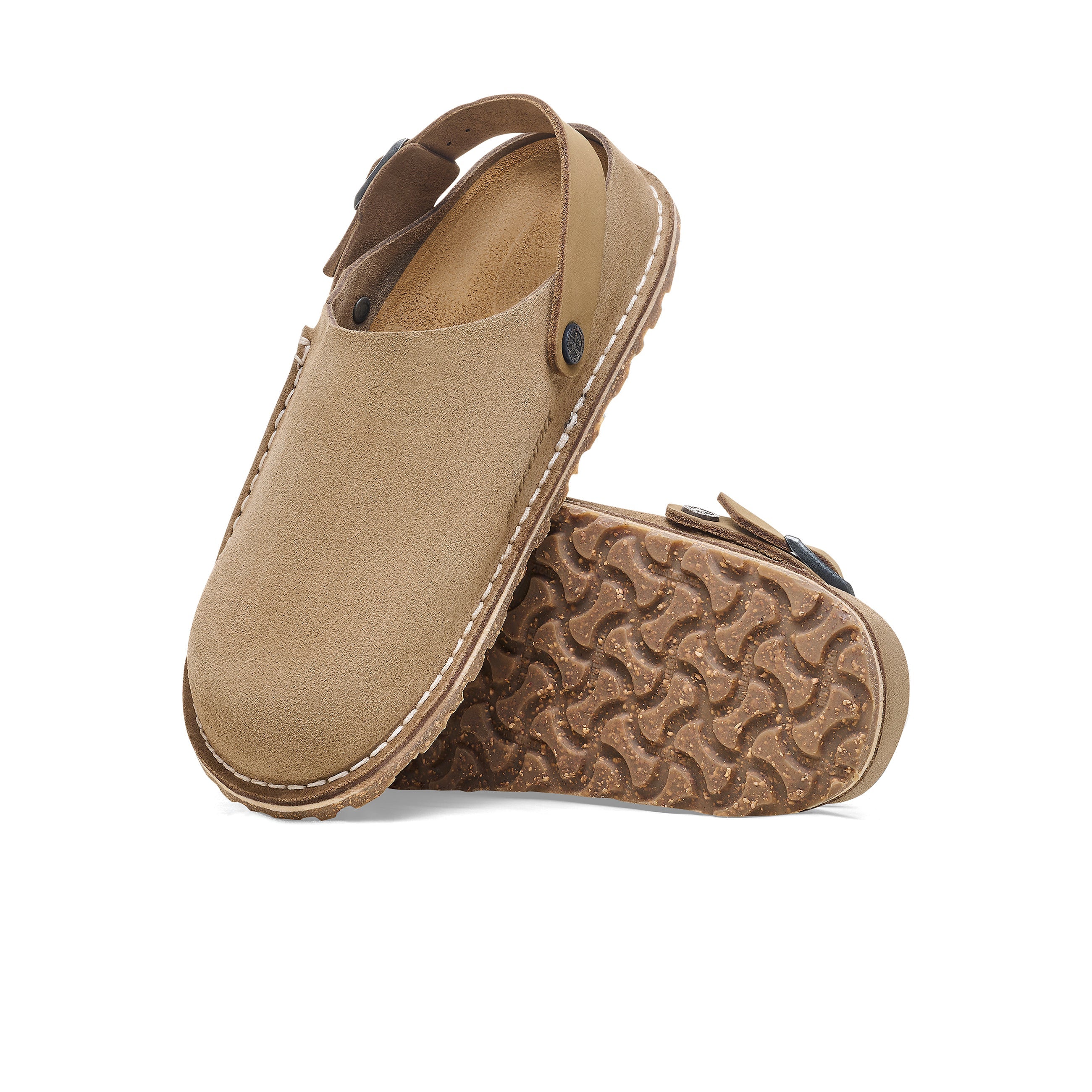 Lutry Grey Taupe Suede Leather