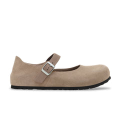 Mantova Taupe Suede Leather