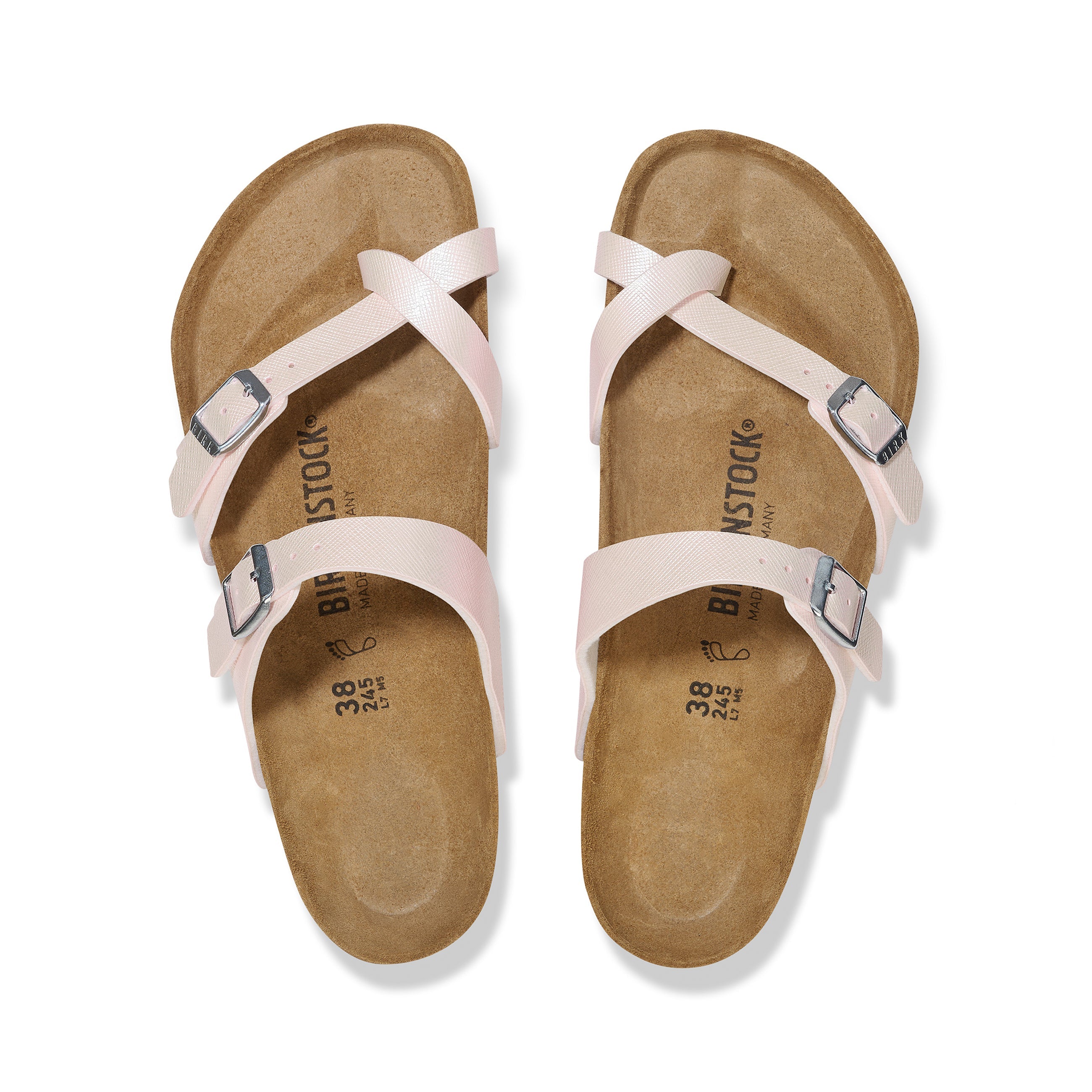 Mayari Saffiano Iridescent Light Rose Embossed Birko-Flor