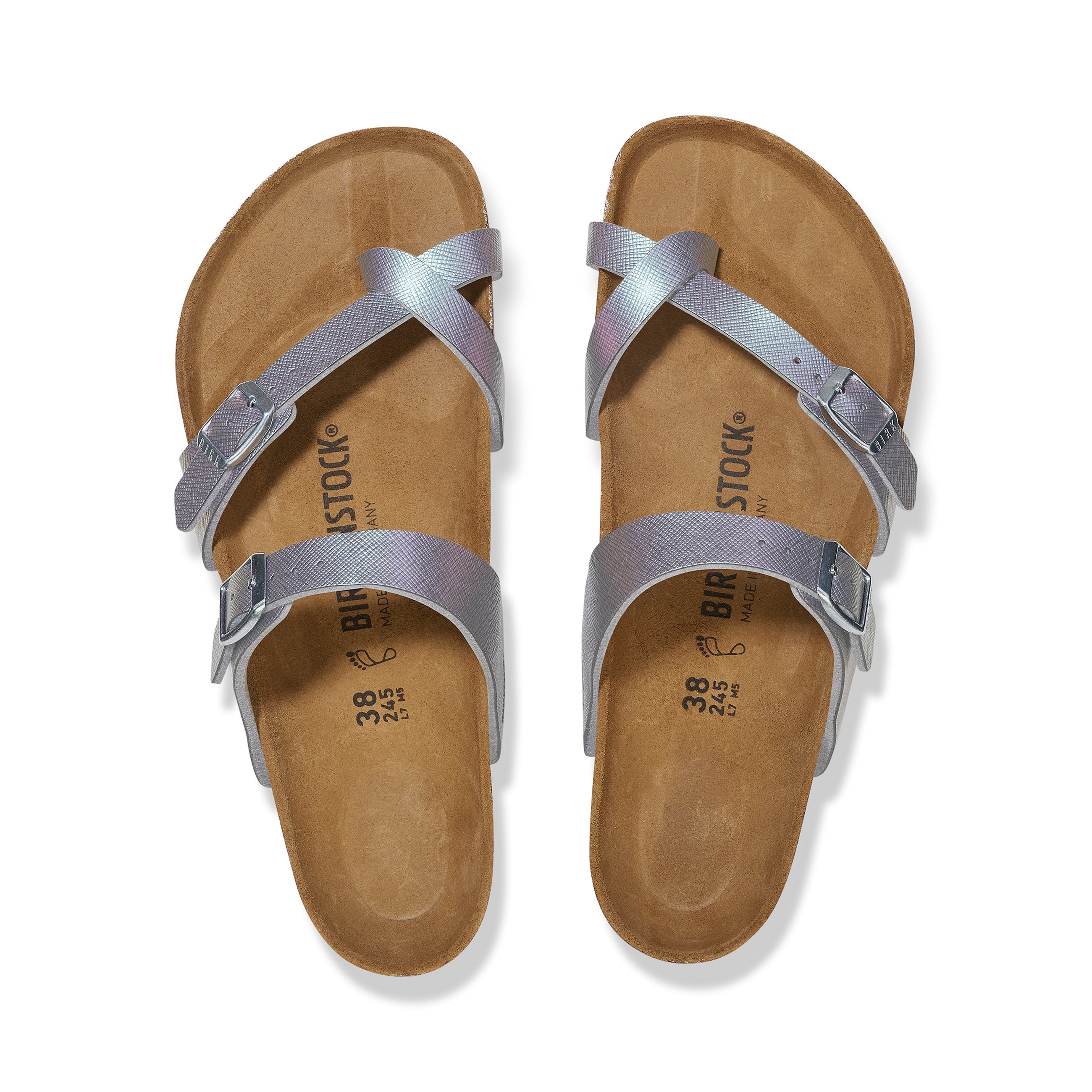 Mayari Saffiano Iridescent Viola Embossed Birko-Flor