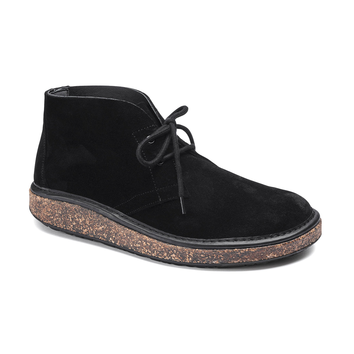 Milton Black Suede Leather