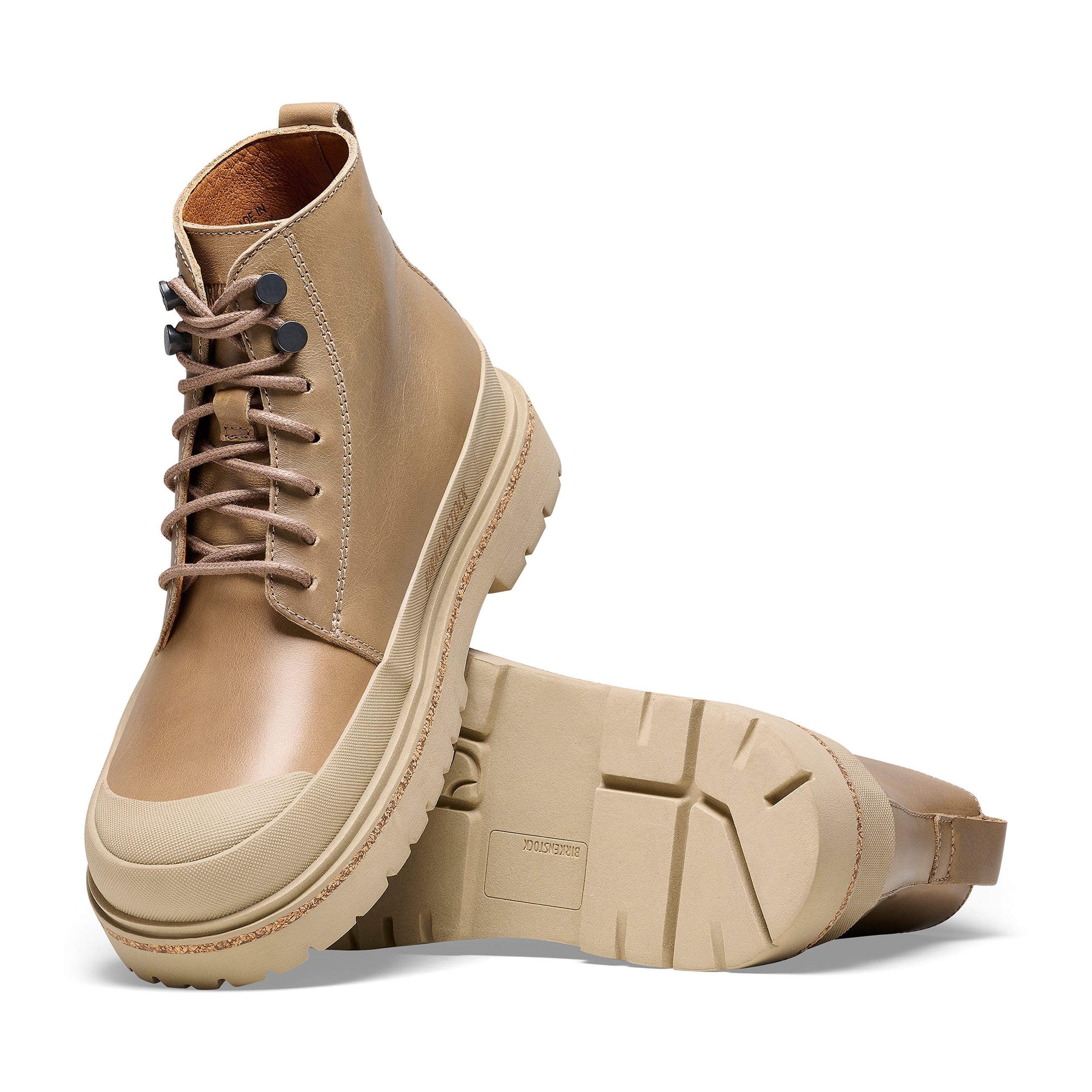 Prescott Womens Taupe Natural Leather