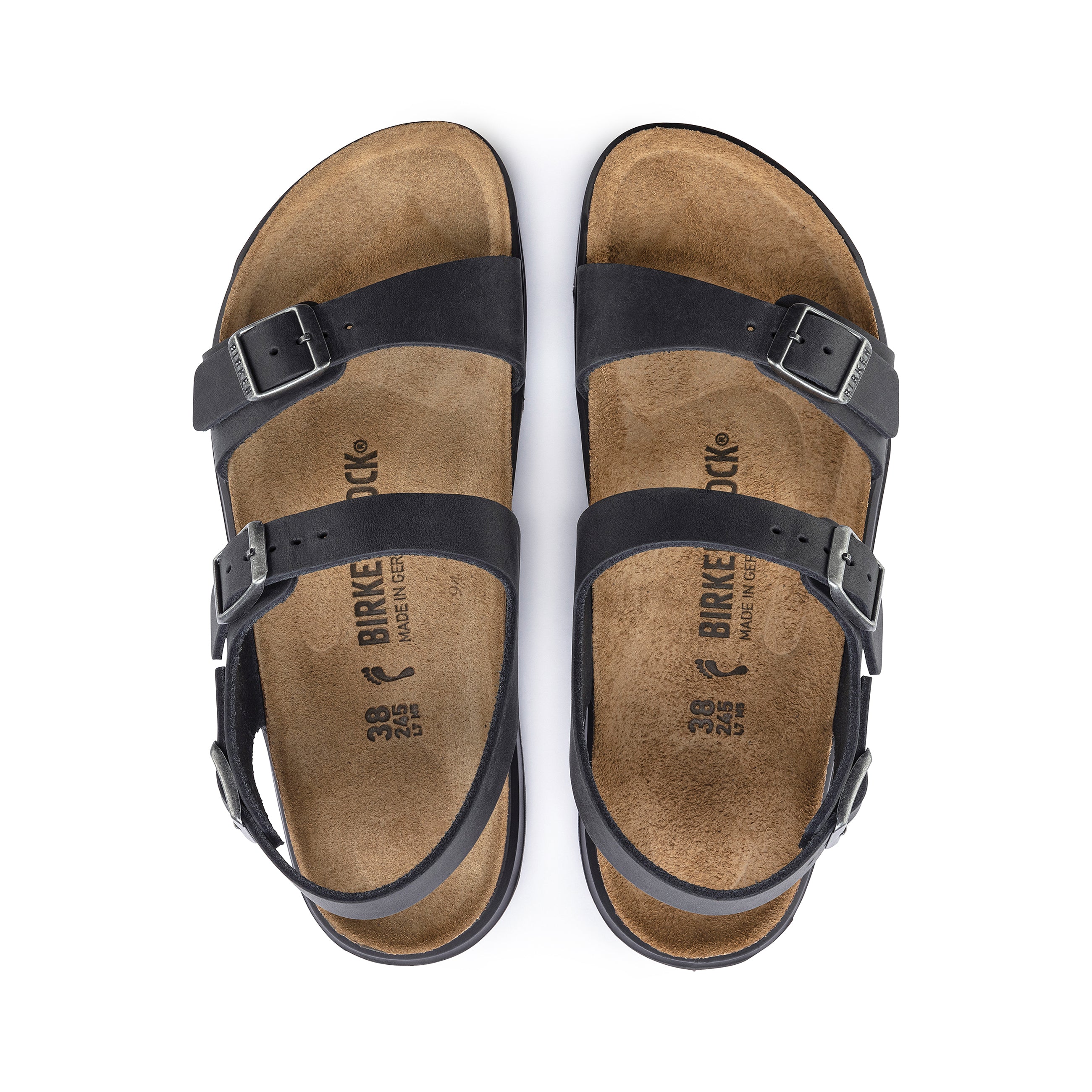 Sonora Cross Town Arctic Black Waxy Leather