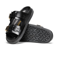 St Barths Black Natural Leather