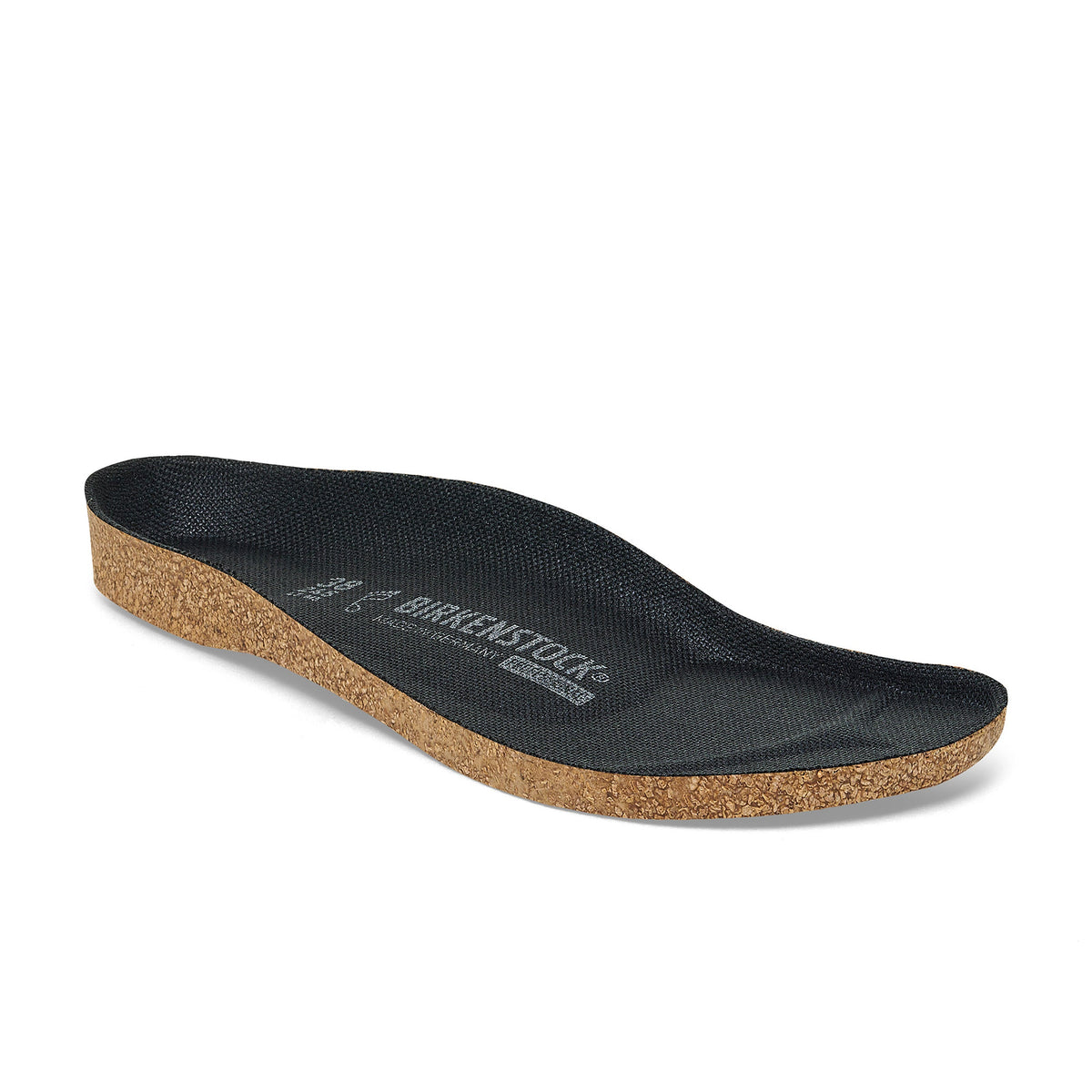 Super Birki Footbed Black Textile