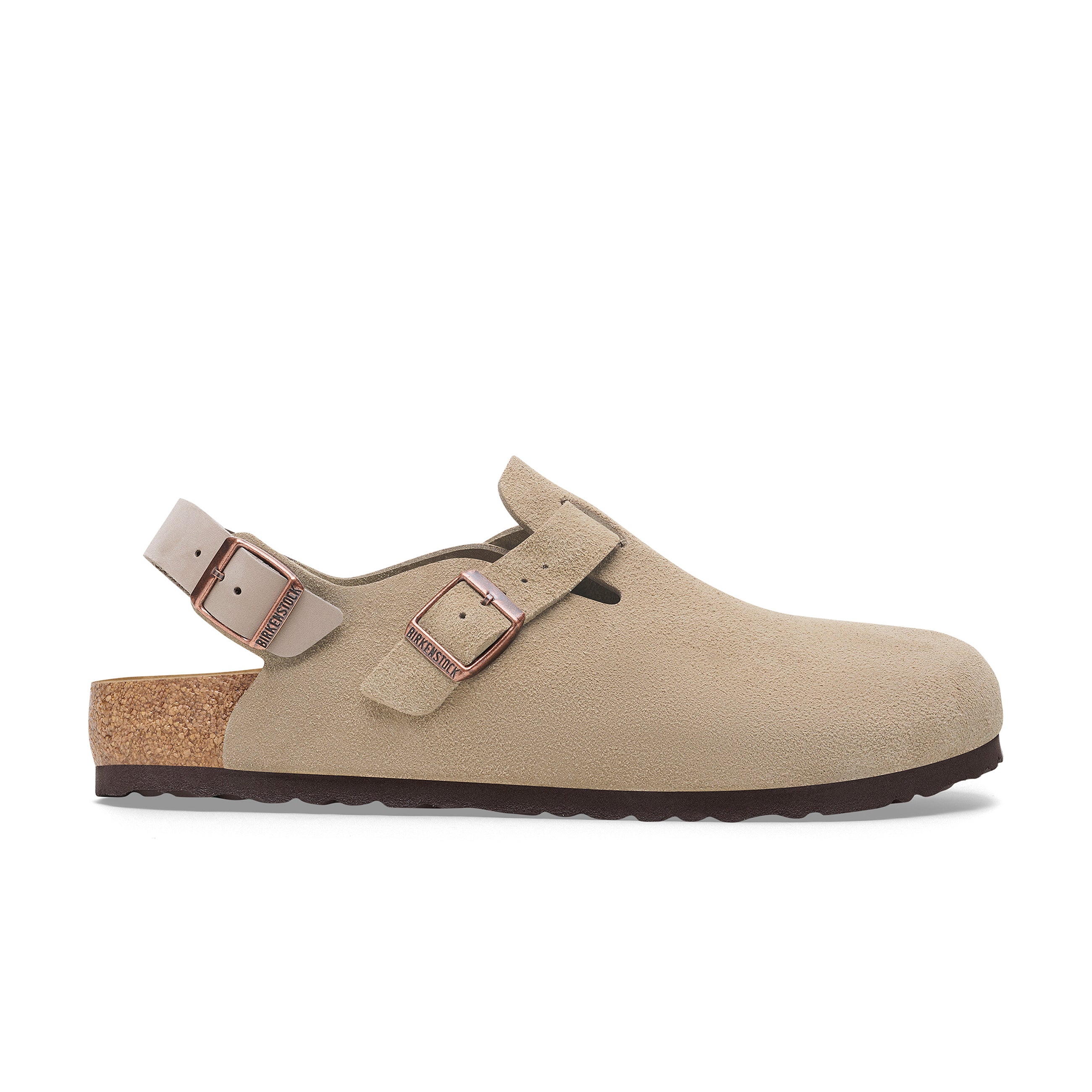 Tokio Taupe Suede Leather