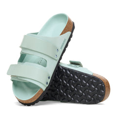 Uji High Shine Surf Green Nubuck Leather